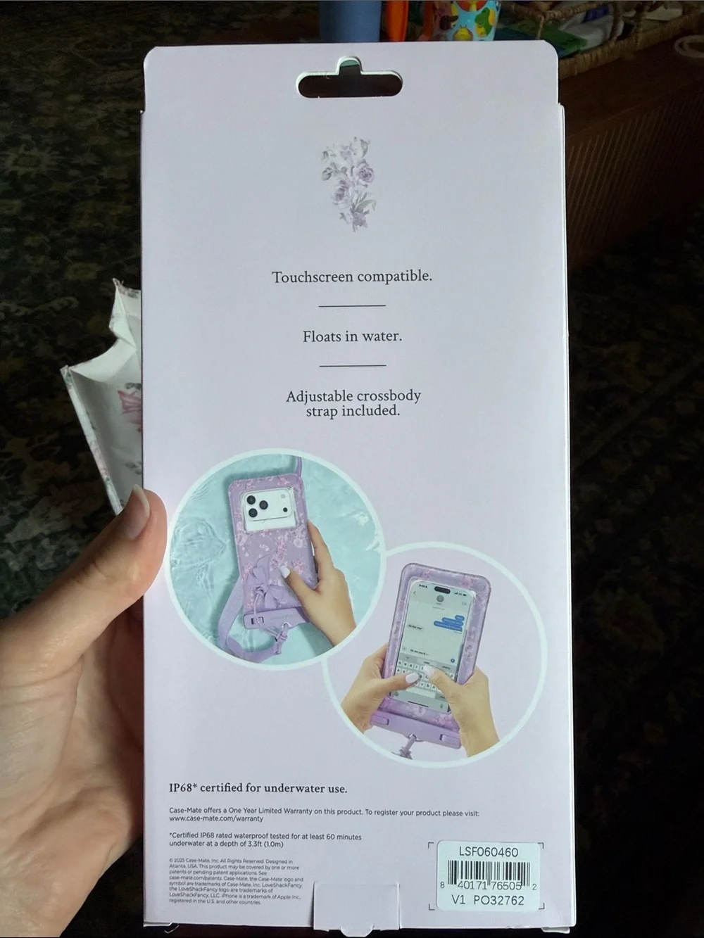 Case Mate Loveshackfancy x Target waterproof case